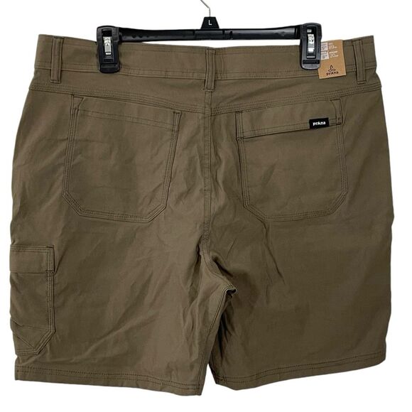 NWT Prana Men’s Stretch Zion Short Il in Mud Brown Size 35 x 8 - Picture 2 of 6